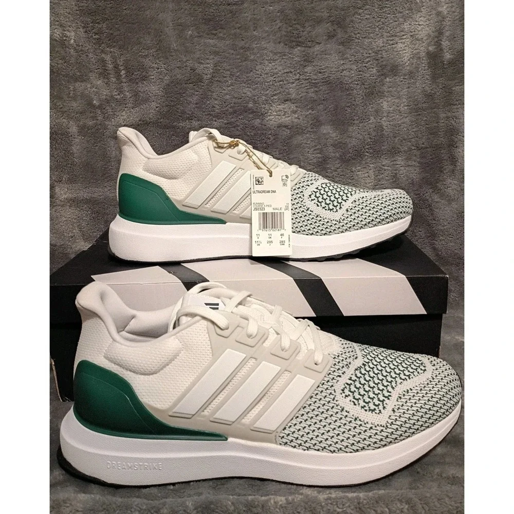Adidas Ultradream Dna Dreamstrike White and Green Sneakers Mens US 11.5 Running